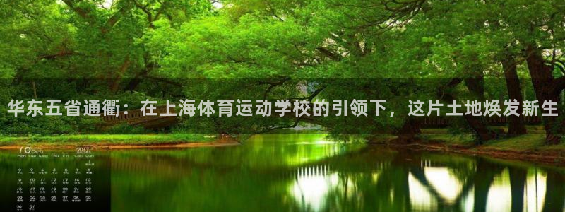xc体育：华东五省通衢：在上海体育运动学校的引领下，这片土地焕发新生